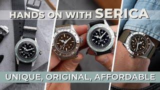 Reviewing the SERICA 5303 diver and the 8315 GMT, incredible designs & COSC certified for under 2K.