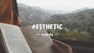 Aesthetic Words with Meanings 