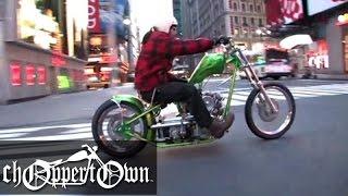 Choppers in NYC (clip from Free to Wander motorcycle documentary)