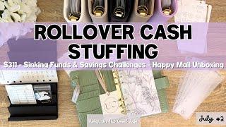 Cash Envelope Stuffing $311 | Rollover Savings | June Budget Closeout