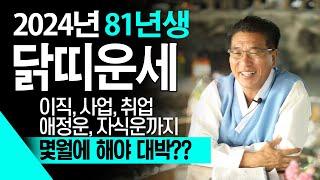 [2024년 하반기 대박나는 닭띠운세] 인생을 한번에 바꿀 한번의 대운이 들어옵니다! 부자될 준비만 하세요! 닭띠운세 /  81년생  닭띠운세