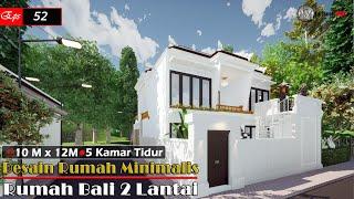 Desain rumah minimalis 2 lantai  10X11m #EPS_52