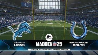 Madden 25 - Detroit Lions @ Indianapolis Colts - Week 12