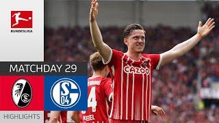 4-0! Freiburg Stay on the Road to UCL | SC Freiburg - Schalke 4-0 | Highlights | MD 29 – Bundesliga