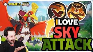 Wait Why Is Sky Attack So Great?? Ho-Oh Fire Spin Sky Attack build! | Pokemon Unite
