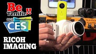 RICOH Imaging at CES 2015! Pentax KS1! Theta 360! WG-M1 Action Cam!