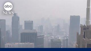 Canadian wildfire smoke causes hazy skies in Midwest l GMA