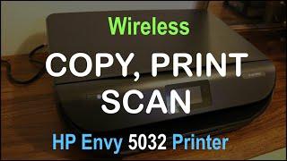 How to COPY, PRINT & SCAN with HP Envy 5032 all-in-one Printer review ?