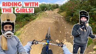 GIRLS RIDE AT BIKEPARK WALES! BIG JUMPS AND CRASHES!