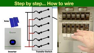 Solar Inverter- Transfer Switch Install- How To!