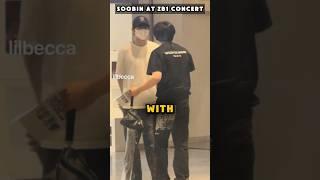 TXT Soobin went to meet Zhang Hao at Zerobaseone concert #kpop