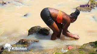 Amazing Fresh Bath in The River| Cooking Cassava Leaves| Isombe | Village Life @kenyacitizentv