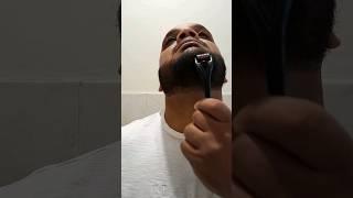 My once a week derma roller routine for beard growth. #dermaroller #beardgrowth #journey #ytshorts