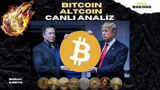 BTC $93K!  ALTCOIN BOĞASI İÇİN GERİ SAYIM BAŞLADI! BITCOIN ve ALTCOINLER'DE -CANLI ANALİZ-