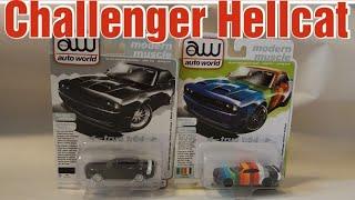 Unboxing Auto World 2023 Challenger SRT Hellcat Black Ghost & Paint Chip models