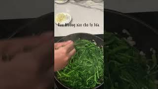 Sống Khoẻ/Cách xào Rau muống ngon tại nhà #shorts