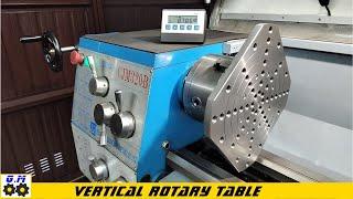 Vertical rotary table for lathe