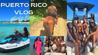 Puerto Rico GIRLS TRIP VLOG | BOAT DAY, RAINFOREST,  CLUBS, BEACH, DINNER, AIR BNB TOUR + MORE