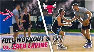 Full Workout & 1v1 Against Zach Lavine  | Jordan Lawley Basketball