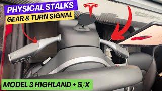 NEW Physical Turn Signal & Gear Stalk For 2024 Tesla Model 3 Highland | Model S/X