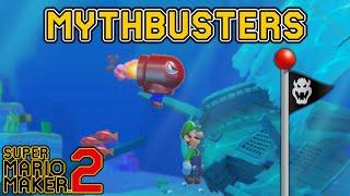 Does The Bullet Bill Mask Work Underwater? - Super Mario Maker 2 MYTHBUSTERS [#4]