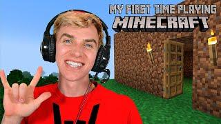 My First Time Playing MineCraft!! | Stephen Sharer Gaming