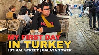 My First Day in Instanbul Turkey | Explored Istiklal Street & Galata Tower | Turkey in December 2024