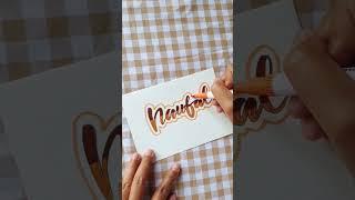 NAUFAL #shorts #nameart #lettering #fyp #pov #drawing #coloring #belajaryuk