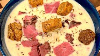 Instant Pot Cream of Reuben Soup