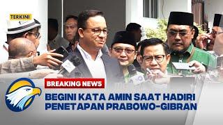 Momen Anies - Muhaimin Hadir di Penetapan Prabowo - Gibran