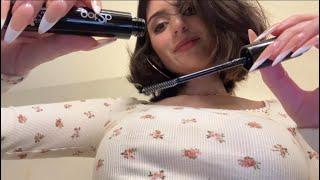 You Fell Asleep On My Lap ASMR - doing your eyebrows, shh, lens tapping