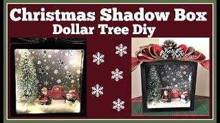 Christmas Shadow Box  Dollar Tree Diy