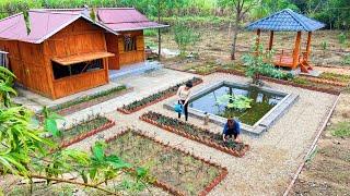 TIME LAPSE: 10 Days Transforming the Farm - Building a Log Cabin & Garden with My Younger Sister