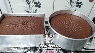 MASSA CHIFFON DE CHOCOLATE PROFISSIONAL