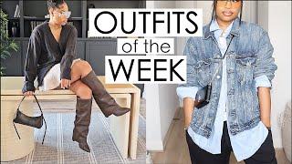 WHAT I WORE THIS WEEK | 7 elevated everyday outfits | how to style