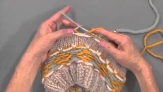 Stranded Colorwork Knitted Cowl from Knitting Daily TV Episode 1406 with Vickie Howell