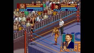 Vader vs Brian Pillman - WCW SuperBrawl Wrestling (SNES - Gameplay)