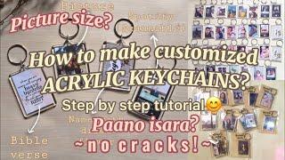 How to make CUSTOMIZED ACRYLIC KEYCHAINS ~ small business idea~ TAGALOG tutorial| Julian DCP