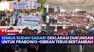 Deklarasi Dukungan Terus Bertambah! Prabowo-Gibran Menang Sekali Putaran di Pilpres 2024