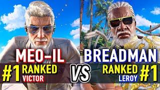 T8  MEO-IL (#1 Ranked Victor) vs BREADMAN (#1 Ranked Leroy)  Tekken 8 High Level Gameplay