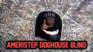 AMERISTEP DOGHOUSE HUNTING BLIND - REVIEW/FIRST THOUGHT (QUICK SETUP)