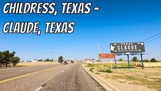 Childress, Texas to Claude, Texas! Drive with me on a Texas highway!