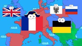 French revolution and Napoleon - Summary in Map with Talking Countries