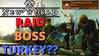 New World Raid Boss Turkey Turkulon! Legendary Luck Food!