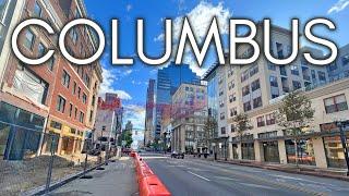 Downtown Columbus Virtual Walking Tour - 4K UHD - Life in Columbus, Ohio, USA 