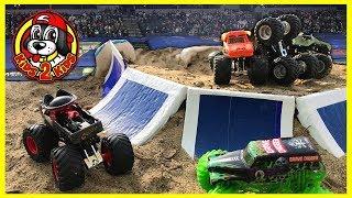 Monster Jam Champ Ramp STADIUM Arena (ft. Triple Threat Series FREESTYLE SHOW HIGHLIGHTS)