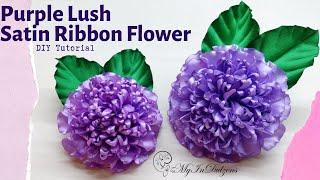 D.I.Y. PURPLE LUSH - SATIN RIBBON FLOWER