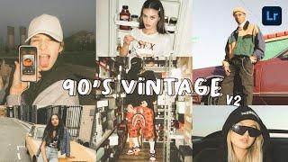 90s Vintage - how to edit Vintage photos in Lightroom | Film Preset | Vintage Photo Editing
