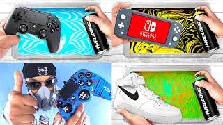 BEST of HYDRO DIPPING | PS4 + Nintendo SWITCH Lite + Nike AIR Force 1