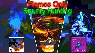 Bounty Hunting With FLAMES Only | Blox Fruits